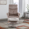 SC.Paddington Recliner Chair - Footstool in Champagne